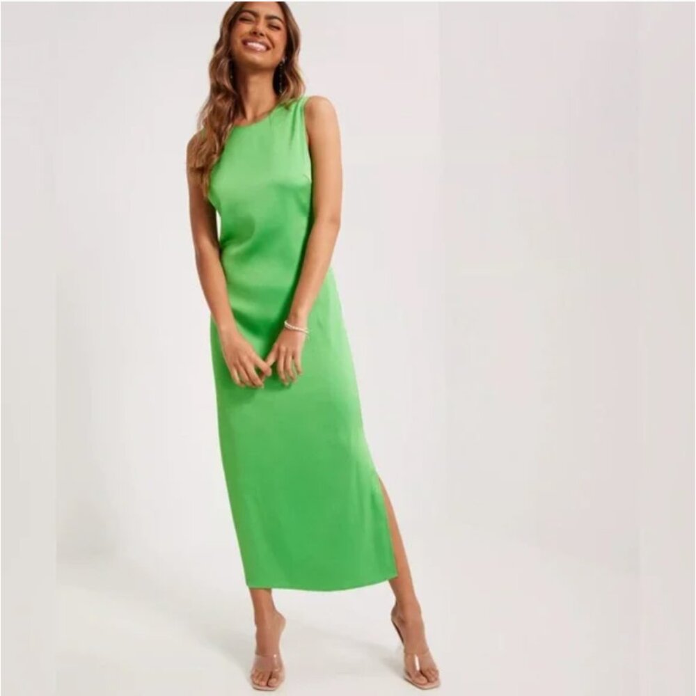 SamSoe Cilla Green Midi Dress M